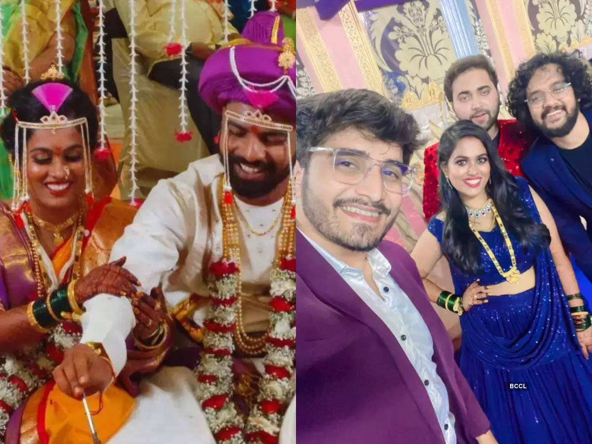 Wedding pictures of Indian Idol 12 singer Sayli Kamble and Dhawal; singers Mohd Danish, Nihal Tauro and others in attendance