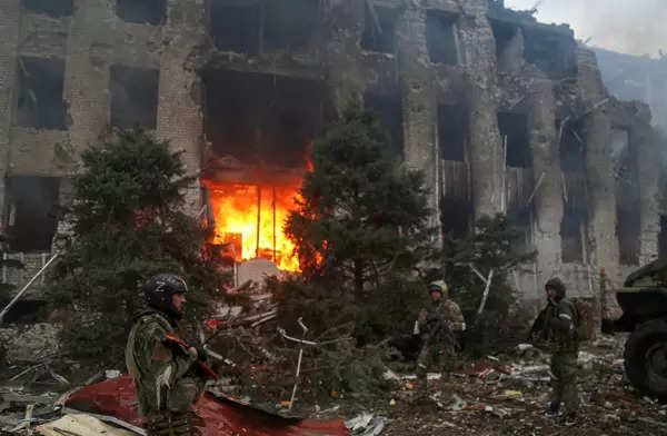 Russian invasion leaves trail of destruction across Ukraine; see pics