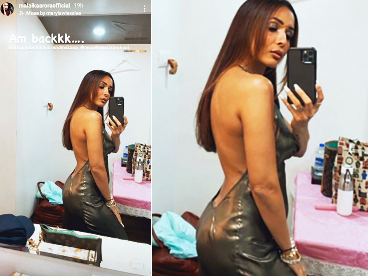 This mirror selfie of Malaika Arora in a backless dress will make you go Wow