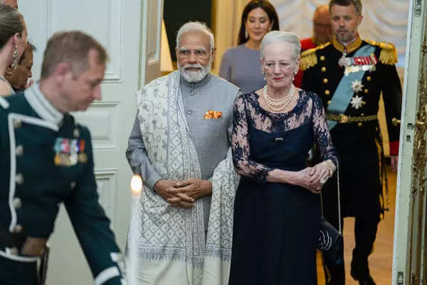 PM Modi meets queen of Denmark; see pics