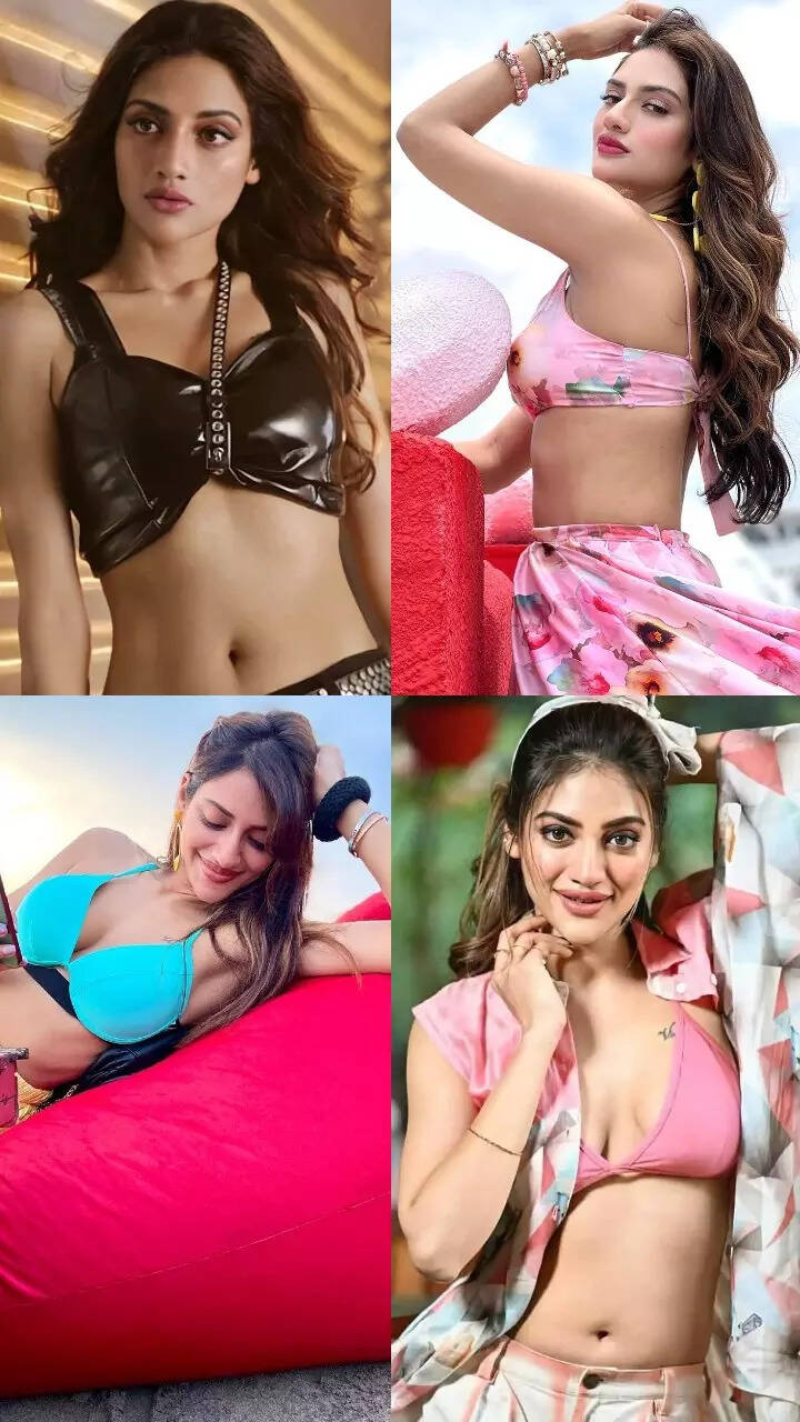Nusrat Jahan's most sensuous bralette looks | Times of India