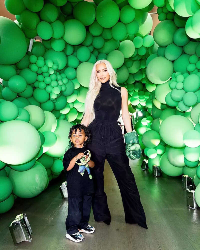 Inside pictures from Kim Kardashian's son Psalm&rsquo;s Hulk-themed birthday party