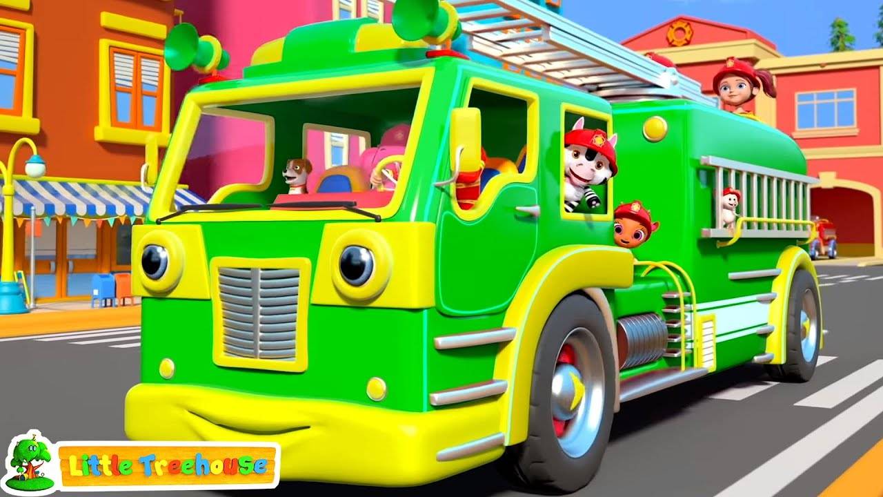 Watch Popular Kids English Nursery Rhyme 'Wheels On The Firetruck' for ...