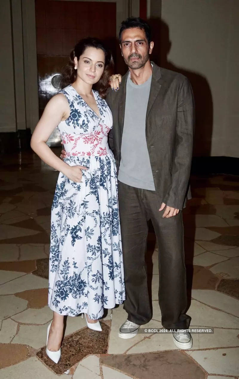 Kangana Ranaut and Arjun Rampal promote their film Dhaakad in style