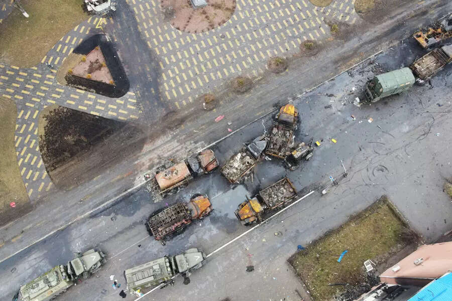 Russia's invasion of Ukraine from above