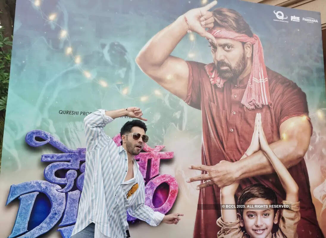 Varun Dhawan graces the music launch of Ganesh Acharya's film Dehati Disco