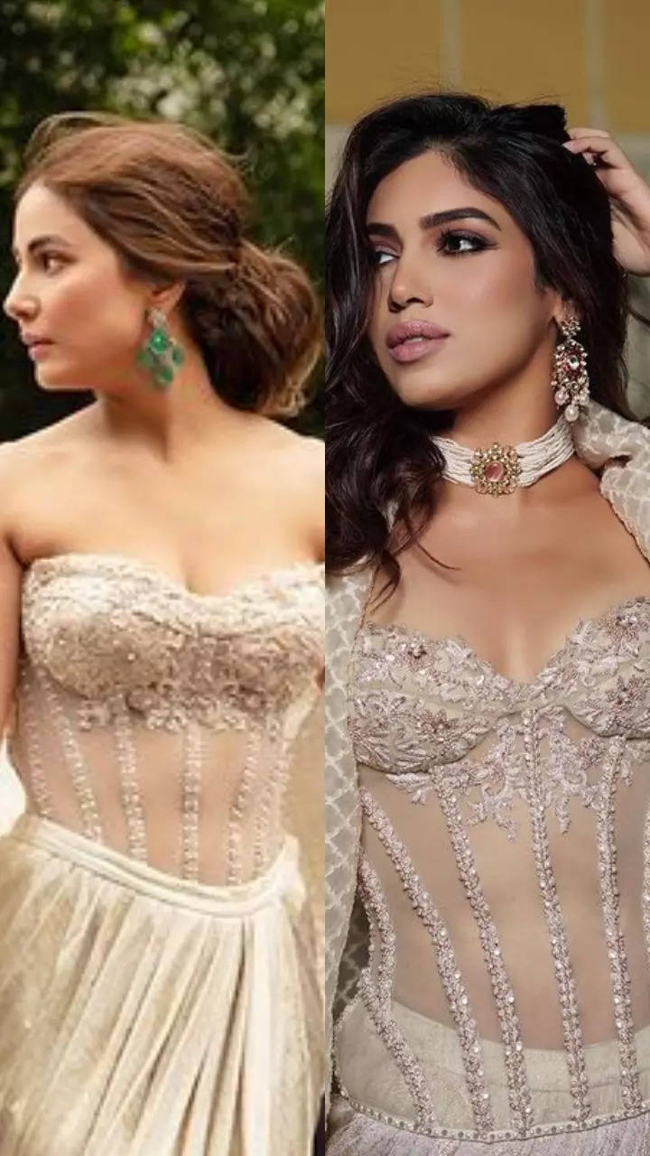 Hina Khan vs Bhumi Pednekar: Who wore the Tarun Tahiliani corset