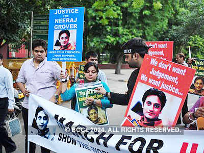 A candlelight march for Neeraj Grover