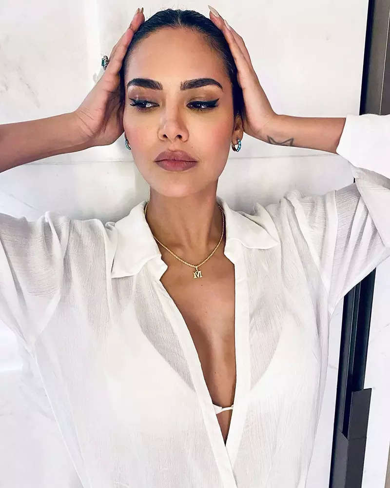 Esha Gupta takes internet by storm in these new pictures in a sheer white dress