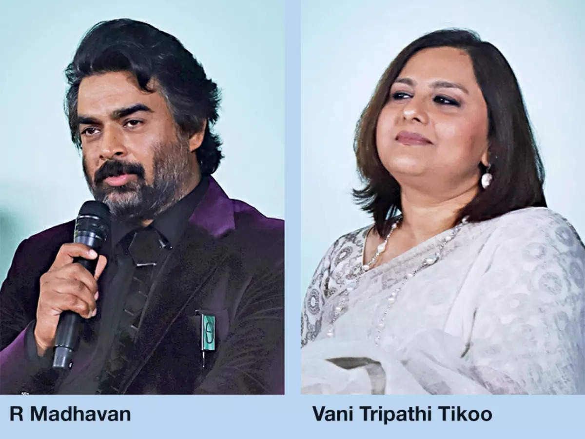 R Madhavan and Vani Tripathi Tikoo