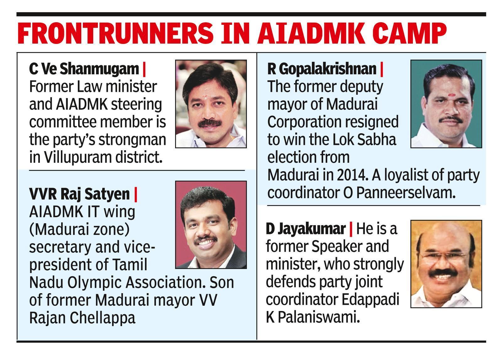 Power struggle erupts in AIADMK over RS candidature