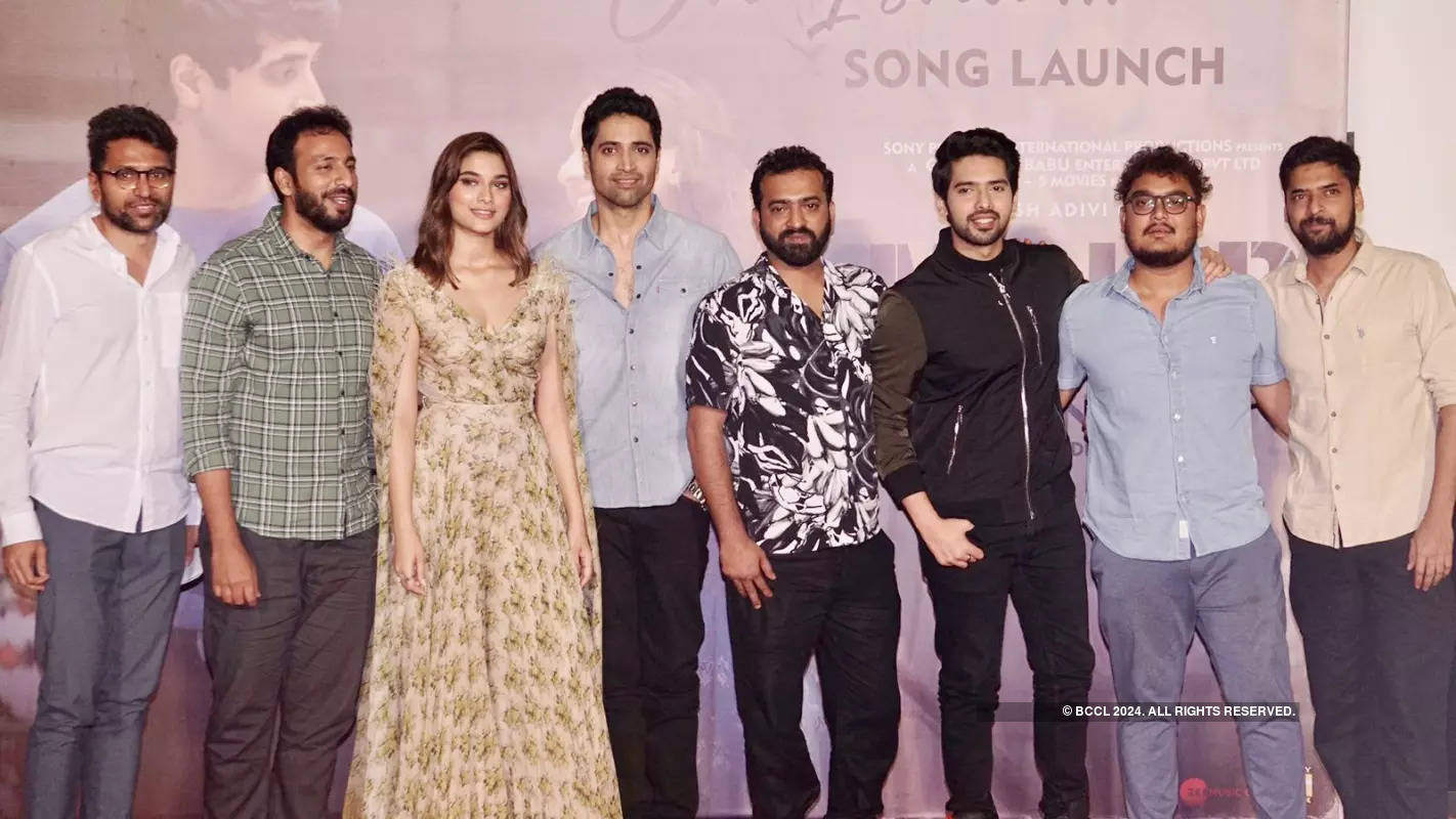Adivi Sesh and Saiee Manjrekar launch the new song from their film Major