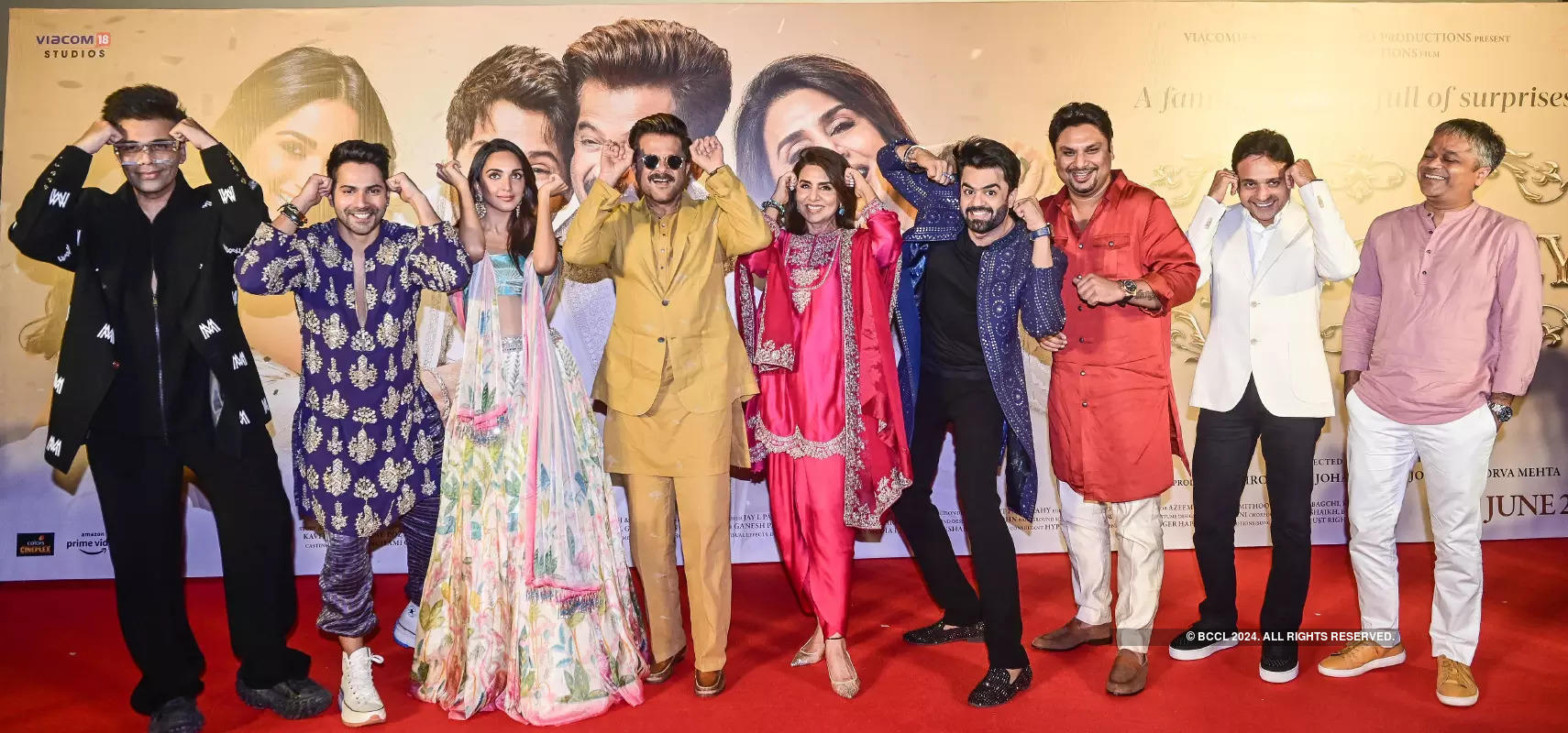 Varun Dhawan, Kiara Advani, Anil Kapoor and Neetu Kapoor launch the trailer of 'Jug Jugg Jeeyo' in style
