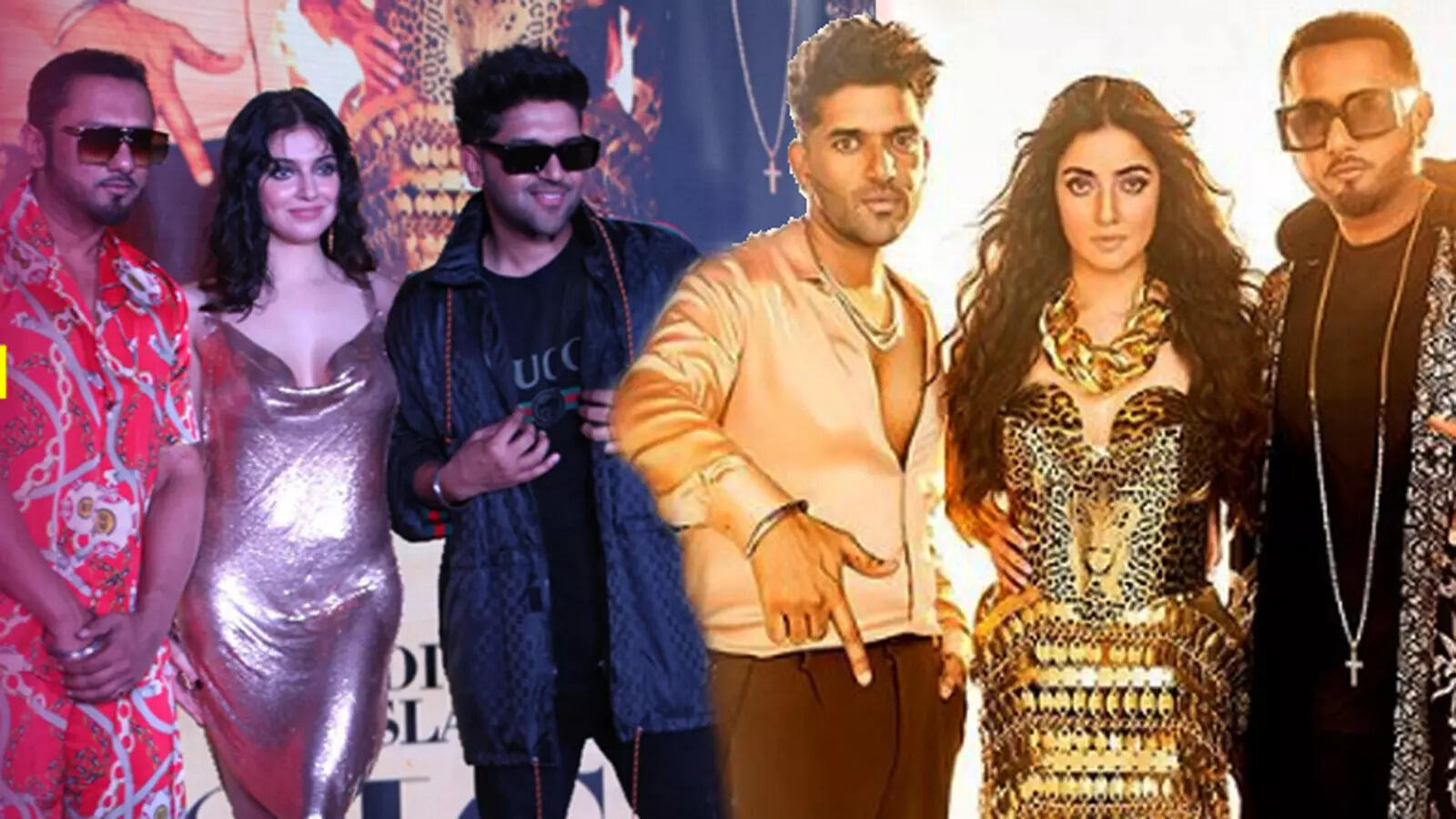 Yo Yo Honey Singh, Divya Khosla Kumar and Guru Randhawa celebrate the ...