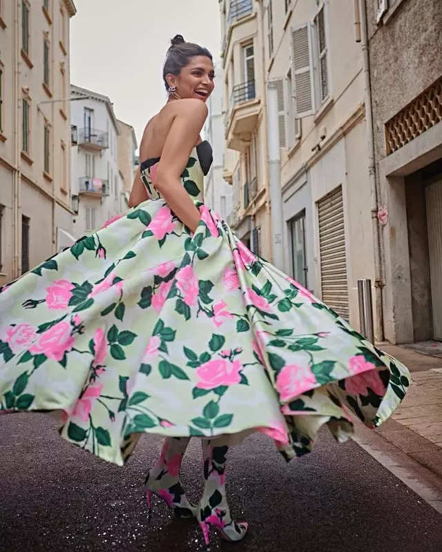 Cannes 2022: Deepika Padukone exudes celestial grace in white fusion saree as she signs off from the French Riviera