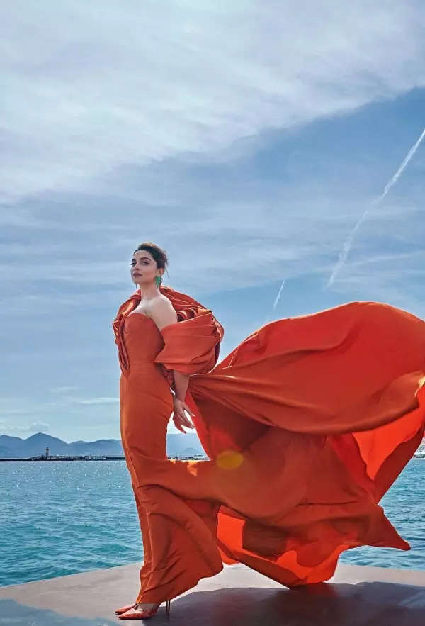 Cannes 2022: Deepika Padukone exudes celestial grace in white fusion saree as she signs off from the French Riviera