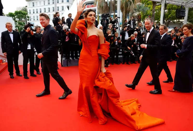 Cannes 2022: Deepika Padukone exudes celestial grace in white fusion saree as she signs off from the French Riviera