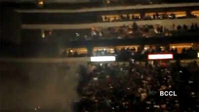 Fire breaks out at Rihanna's concert