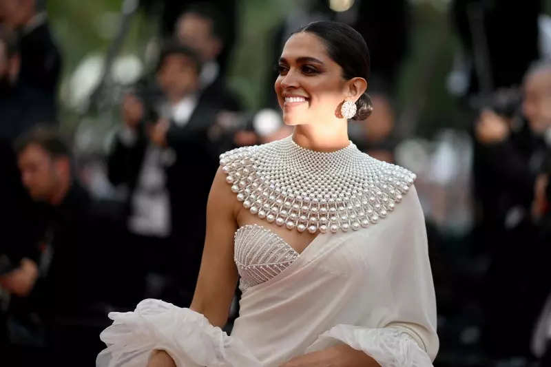 Cannes 2022: Deepika Padukone exudes celestial grace in white fusion saree as she signs off from the French Riviera