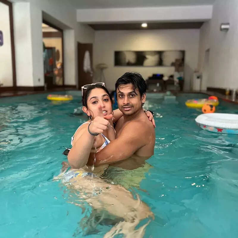 Unaffected by trolls, Ira Khan shares new mushy pool pictures with beau Nupur Shikhare