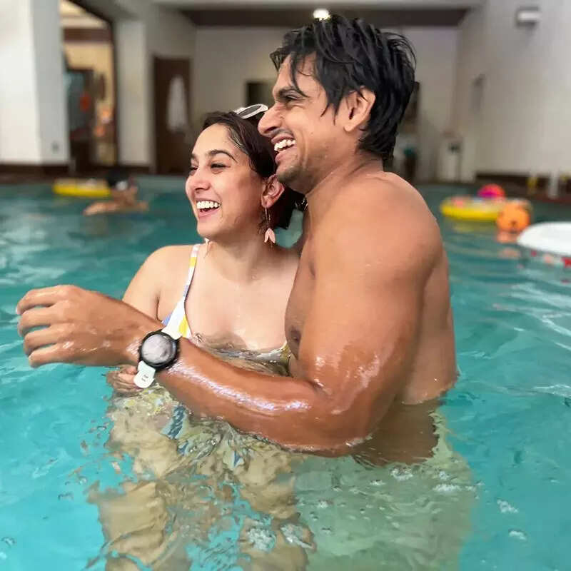 Unaffected by trolls, Ira Khan shares new mushy pool pictures with beau Nupur Shikhare