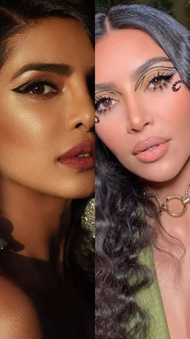 Priyanka Chopra to Kim Kardashian: Hottest graphic eyeliner looks from our  favourite celebrity divas