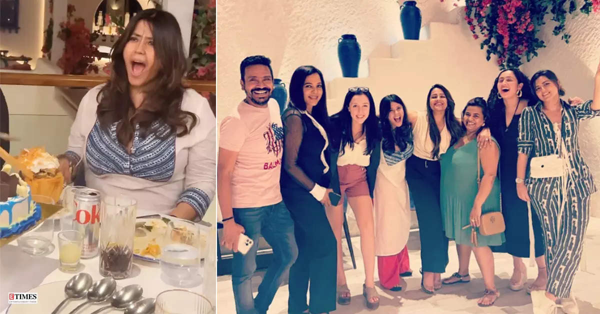 Fun-filled pictures from Ekta Kapoor’s birthday dinner with her BFFs