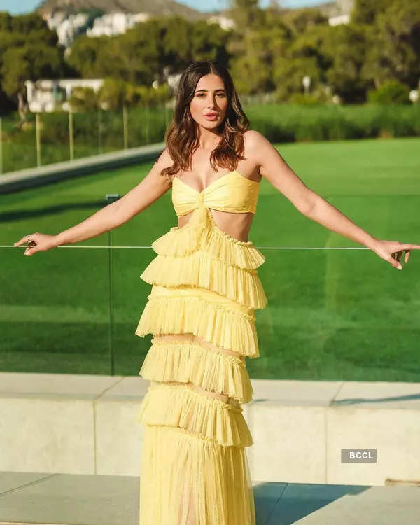 These pictures of Nargis Fakhri in tiered cutout dress will leave you mesmerised!