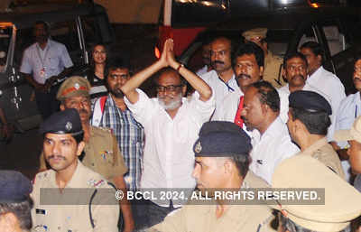 Rajinikanth's back in Chennai