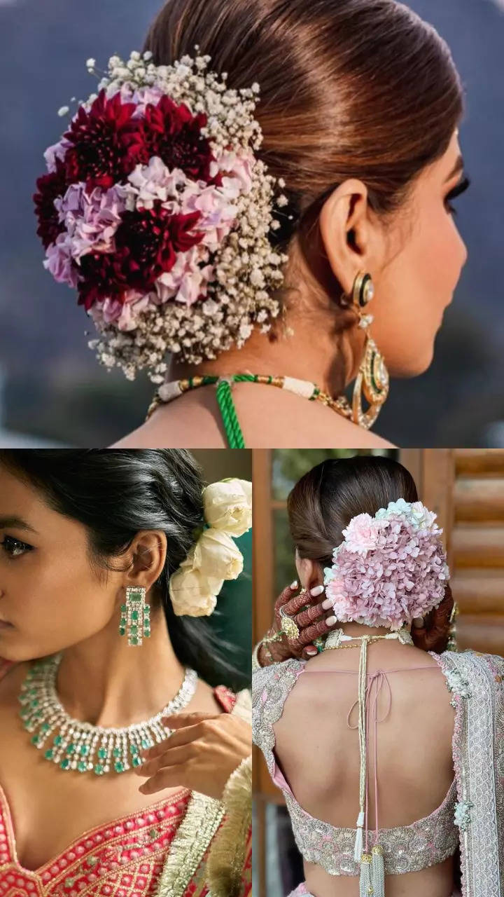 Siju - Hair and Makeup Artist - Orchid and Roses flowers bun.  #hairstylist#bridalhairdo#chennaihairstylist#hairstylesofbrides#trendyhairstyles# hairstyle#brideshairstyle#southindianhairstyle#hairstyles#sijuhairstyles#southindianbride  | Facebook