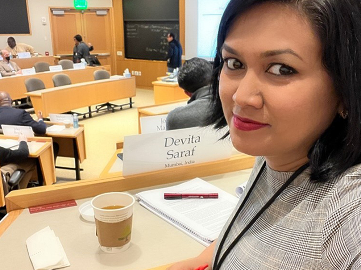 Devita Saraf shares her Harvard journey