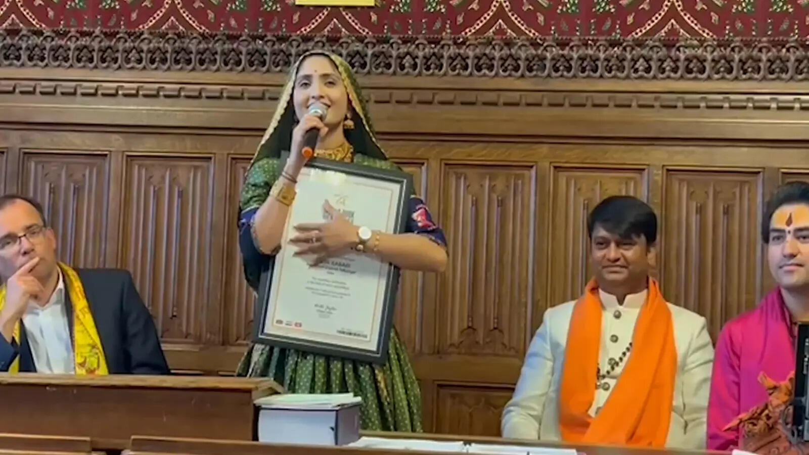 Geeta Rabari on receiving the World Record Book Of Europe and London ...