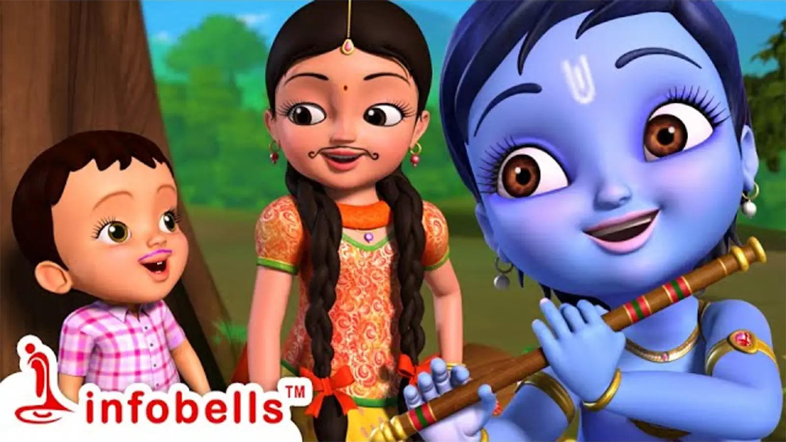 Nursery Songs and Kids Poem in Telugu: Children Nursery Song in Telugu  'Tarangam Tarangam – Little Krishna'