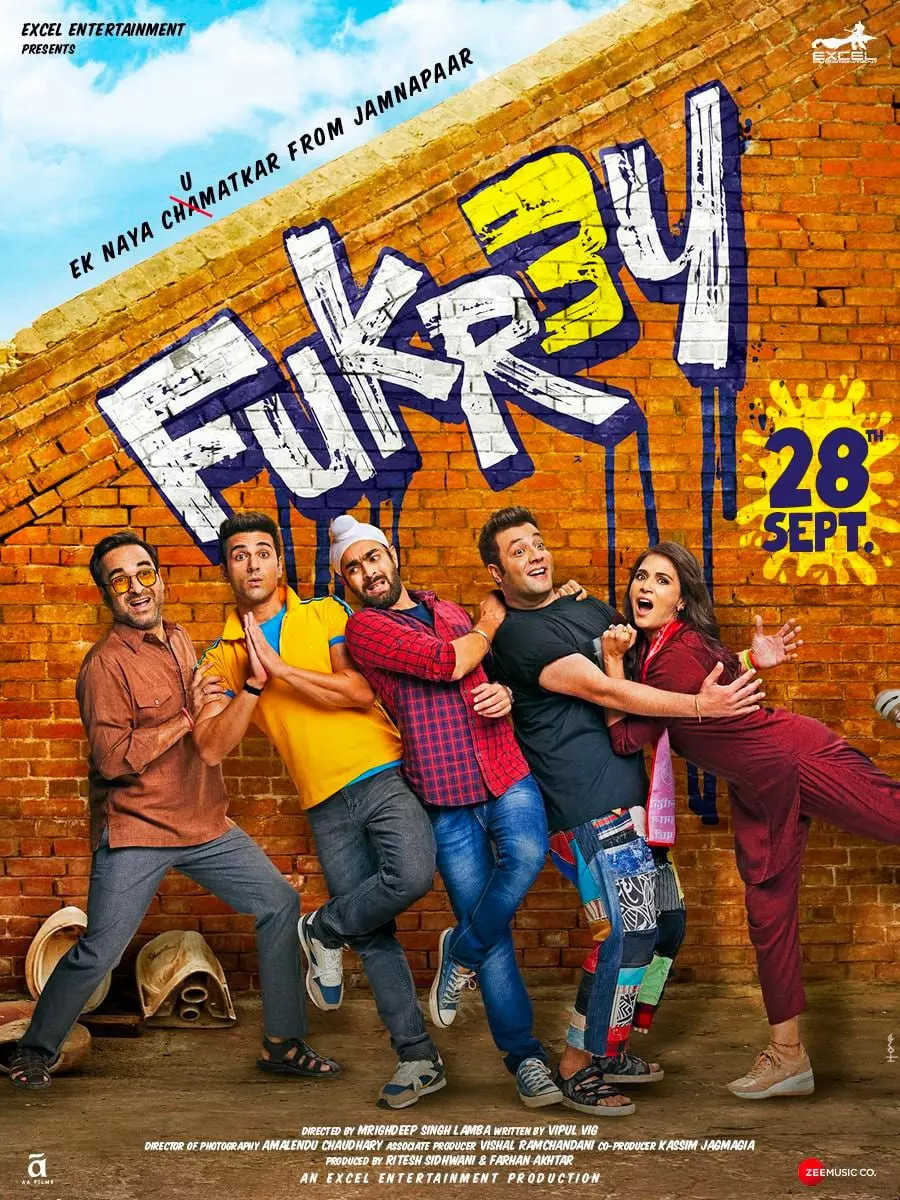 Fukrey 3 Movie: Showtimes, Review, Songs, Trailer, Posters, News & Videos |  eTimes