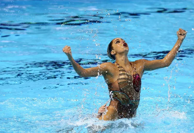 Breathtaking pictures of Anita Alvarez performing artistic swimming at 2022 FINA World Championships