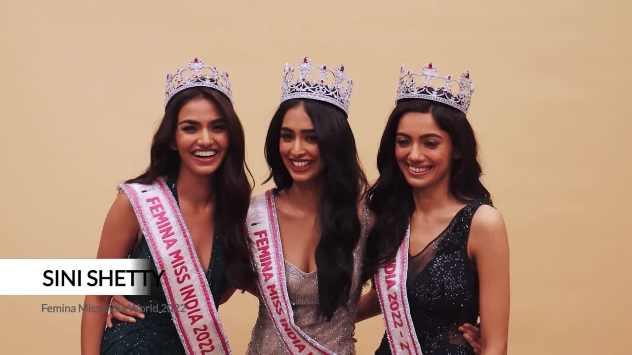 Take a look at Femina Miss India 2022 winners' reaction after getting crowned!