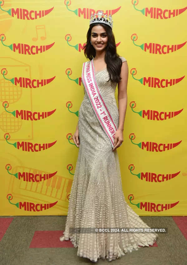 Femina Miss India 2022 winners visit Radio Mirchi studio in Mumbai