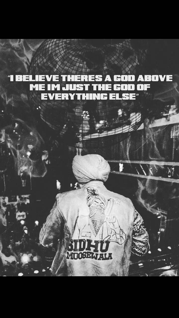 The picture reads - I believe there's a God above me I'm just the God of everything else