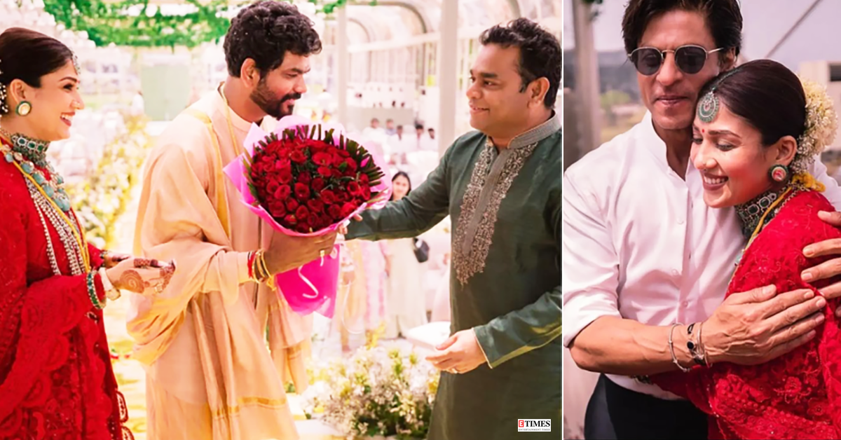From AR Rahman to SRK, unseen pictures of celebrities from Nayanthara and Vignesh’s wedding