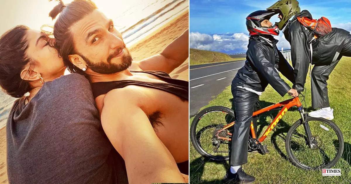 From beach kiss to bike adventure, mushy pictures of Deepika Padukone and Ranveer Singh from actor’s birthday celebration