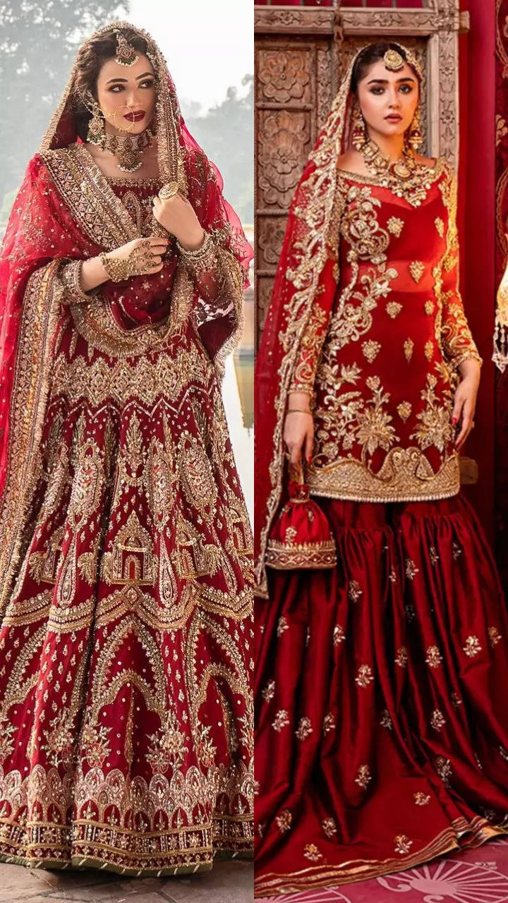 Pakistani bridal lehenga you can look for your wedding