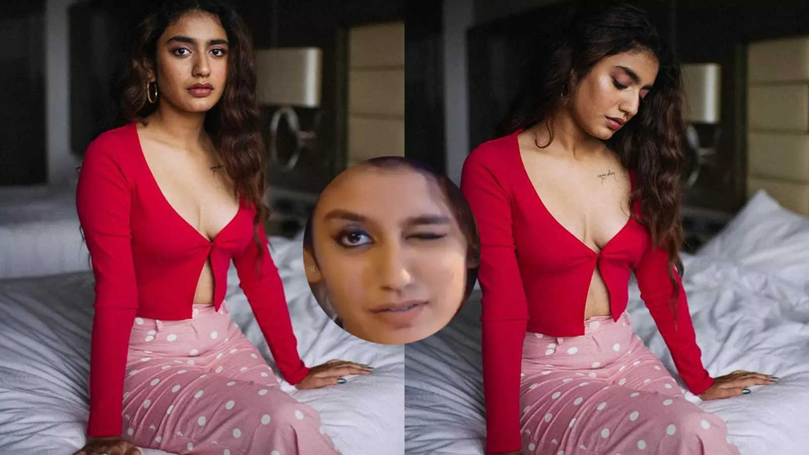 Remember the 'wink' girl Priya Prakash Varrier? Actress' picture in red-hot  top with plunging neckline goes viral | Hindi Movie News - Bollywood -  Times of India