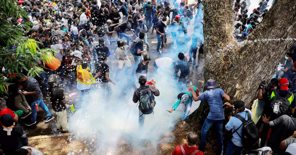 Protesters raid Sri Lanka PM's office after president flees abroad; see pics