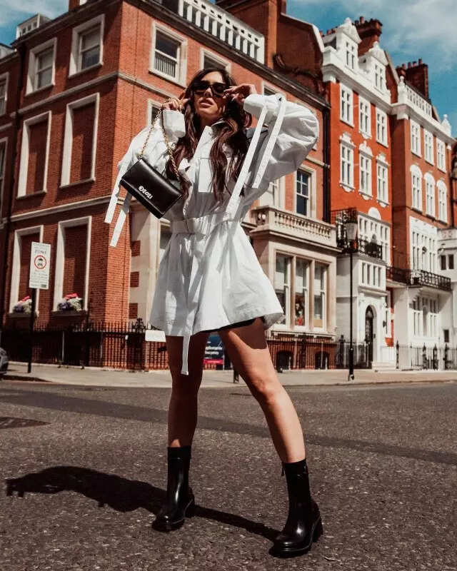 Lauren Gottlieb looks vibrant in white as she makes London streets her personal runway, see stunning pictures