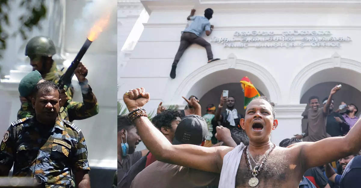Protesters raid Sri Lanka PM's office after president flees abroad; see pics