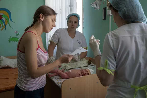 Ukraine war: Inside pictures of last maternity clinic in Ukraine-controlled Donbas