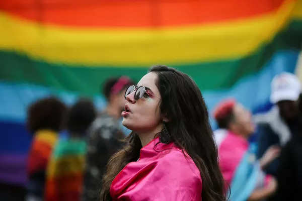 From hugging, kissing to waving rainbow flags; these colourful images capture the LGBTQ parade in Brazil