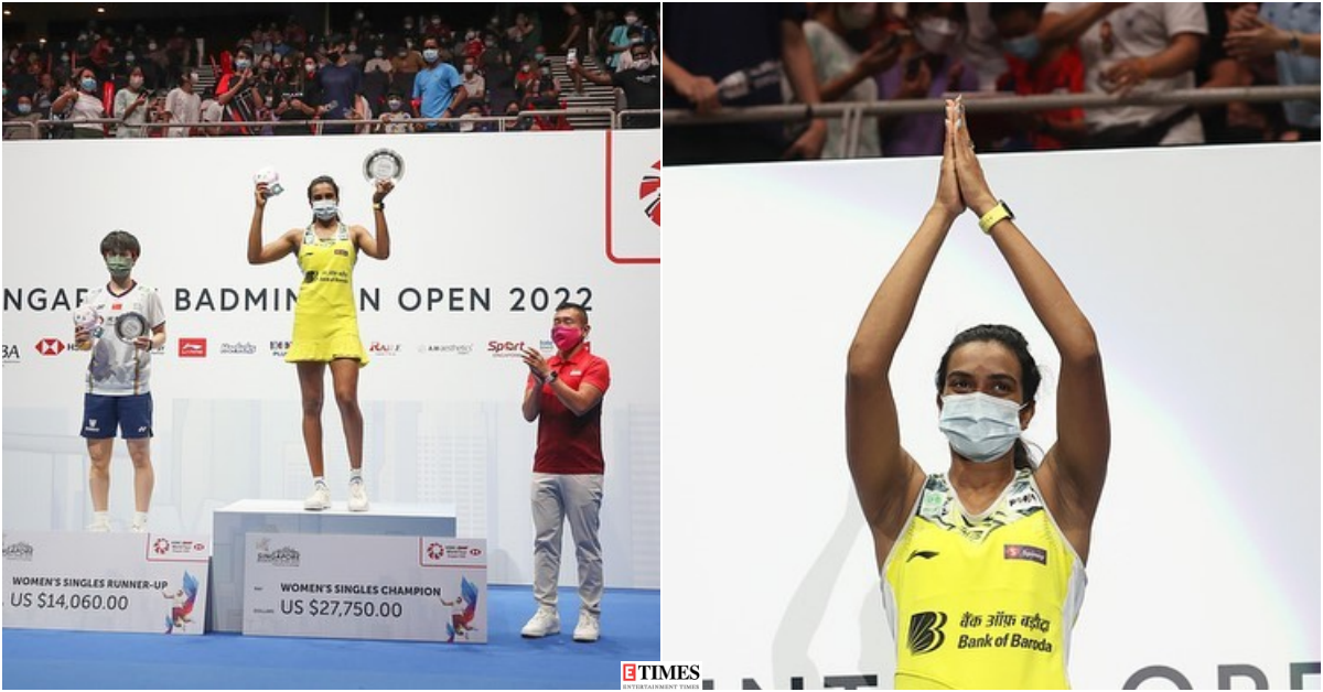 PV Sindhu clinches Singapore Open 2022 title, see pictures of the badminton champion from the winning moment