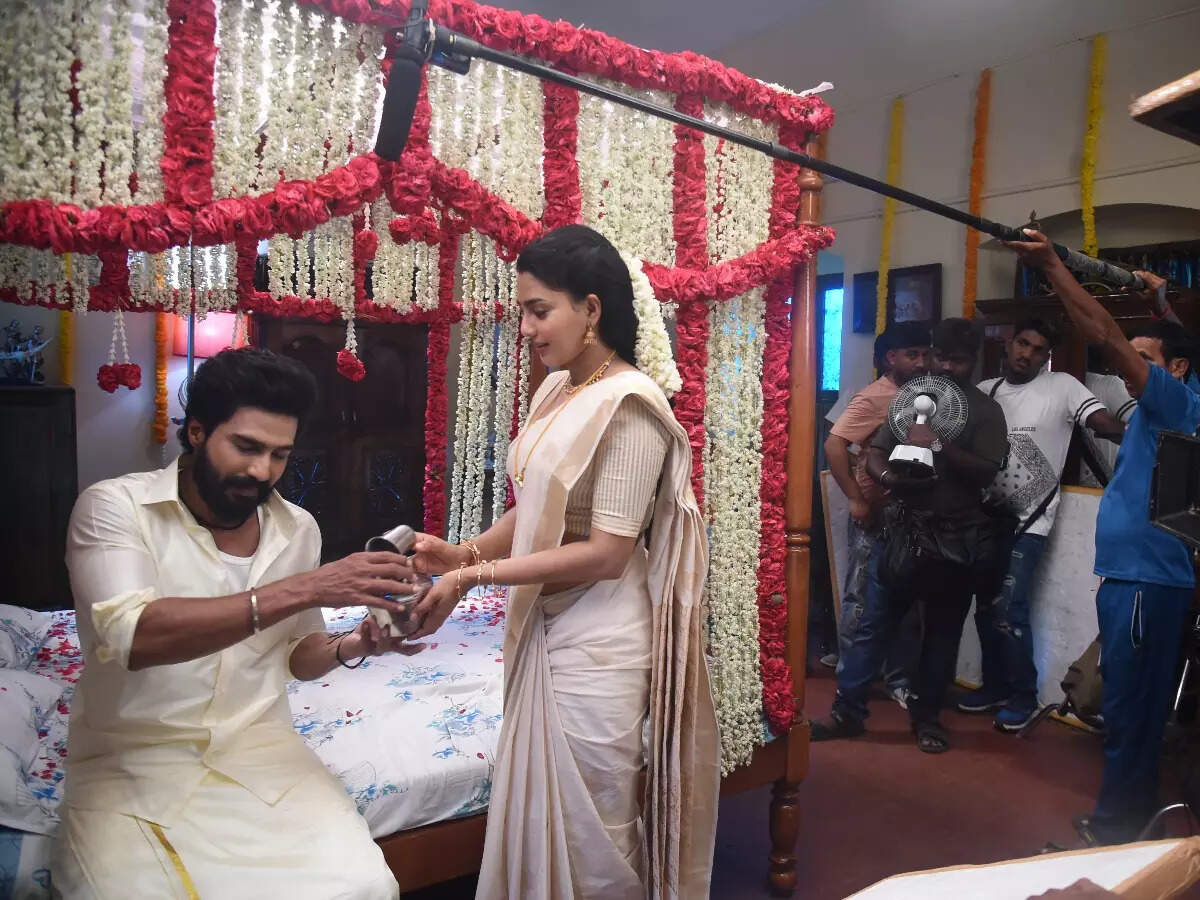 Shoot at Site Vishnu, Aishwarya shoot