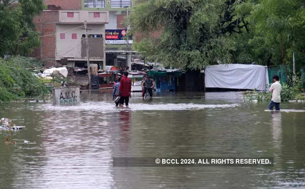 Downpour Causes Severe Waterlogging In Ahmedabad; See Pics ...